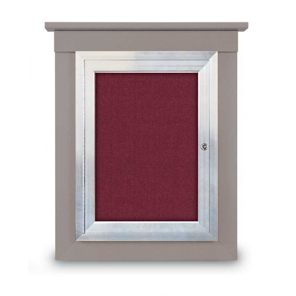 Sliding Glass Enclosed Letterboard, 60"x3, UV9006ACS-BLACK-GREEN